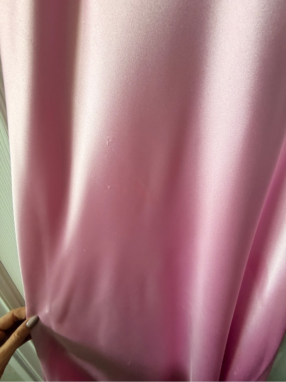 Zara Blush Pink Satin Twist-Detail Maxi Dress View 4